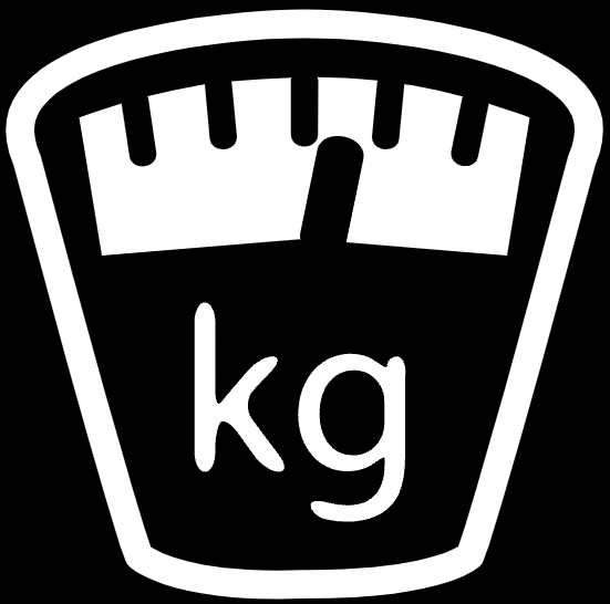 Icône "perte de poids" , l'image représente une balance avec Kg. RM Coaching
